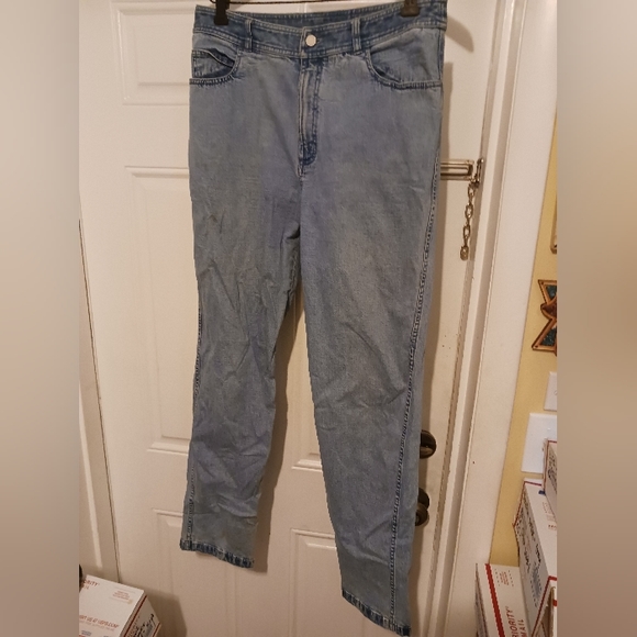 👖Dana Buchman High Rise Straight Leg 🛍High Waist&Sz 10👚KASPER Blouse.2 Gift! - Picture 6 of 8